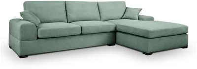 Produktbild von xonox.home Veda Sofa L-Form rechts petrol B/H/T: 308x90x186cm