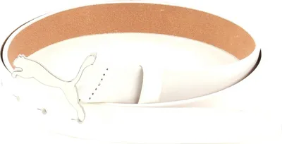 Produktbild von PUMA Leder Gürtel Skinny Pop Fitted Belt W95 White 3 weiß