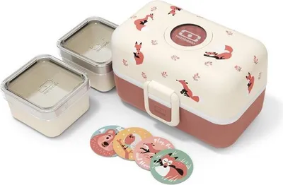 Obrázok produktu pre Detská obedáreň Monbento MB Tresor Fox, 3 priehradky, 800 ml, bez BPA