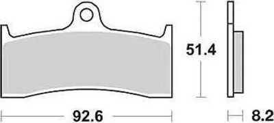 Image de TRW Jeu de plaquettes de frein "MCB 660" type TRQ Sinter