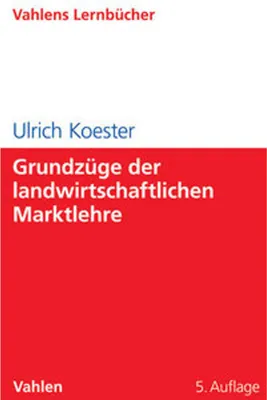 Obrázok produktu pre Grundzüge der landwirtschaftlichen Marktlehre