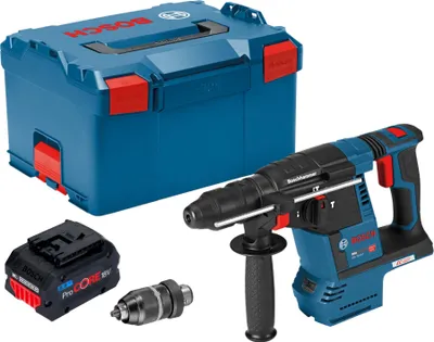 Image de Bosch GBH 18V-26 F Professional Marteau perforateur sans fil 18 V 2,6 J SDS plus Brushless + 1x batterie ProCORE 8,0 Ah + L-Boxx - sans chargeur