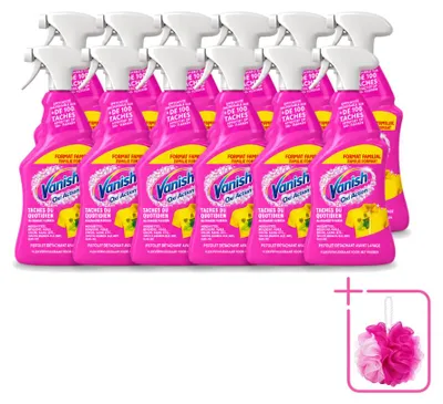 Produktbild von 12 x Vanish Oxi Action 4-in-1 Fleckentferner Spray 940 ml - Sparpackung - 12 Stücke
