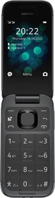 Produktbild von Nokia 2660 Flip, Klappgehäuse, Dual-SIM, 7,11 cm (2.8"), 0,3 MP, 1450 mAh, Schwarz