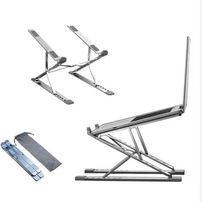 Produktbild von Famanu Laptopständer - Aluminium - Klappbar - Höhenverstellbar - Geeignet für Notebooks - Stabil und Langlebig
