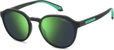 Image de Polaroid PLD 2170/S/X MATTE BLACK GREEN/GREEN MIRROR POLARIZED 52/20/145 Lunettes de soleil pour hommes
