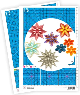 Produktbild von Quilling 1/6 und 1/8 Maßboard A4