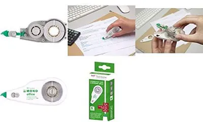 Produktbild von Tombow MONO office Nachfüllkassette, 4,2 mm x 14 m, mittiges Abrollen für Links- & Rechtshänder, umweltfreundlich dank recyceltem Material [CT-CRE4]