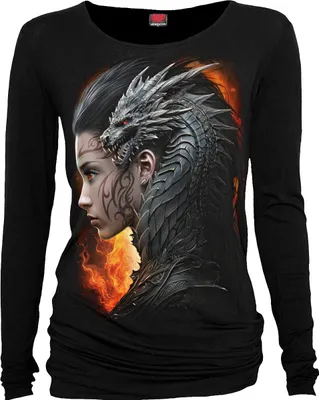 Produktbild von Spirale - Draco Queen - Baggy Top Schwarz
