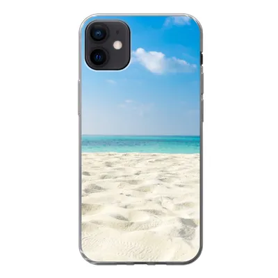 Produktbild von MuchoWow® Handyhülle Schutzhülle Hülle für iPhone 12 mini Tropisch - Strand - Meer Silikon Softcase Handy Hülle - Bild
