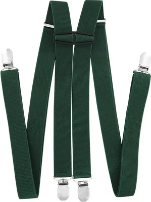 Produktbild von axy Herren Hosenträger 4 Stabile Clips H-Form 2,5cm Breit verstellbar und elastisch 120cm Lang