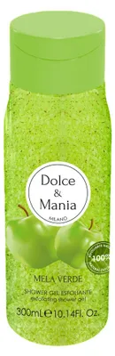 Immagine prodotto di Dolce & Mania, Mela Verde, Gel doccia esfoliante, adatto a tutti i tipi di pelle, 300 ml