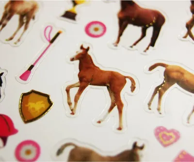 Image de Autocollants - Équitation et chevaux - 1,8 cm