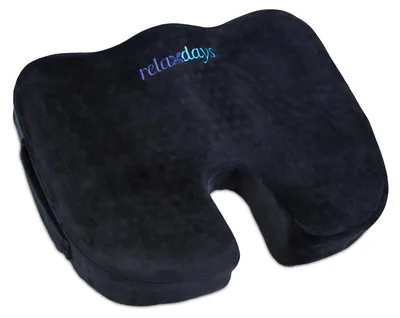 Ergonomisches Sitzkissen, Memory-Schaum mit Gel, schwarz