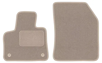 Imagen del producto de Alfombrillas delanteras de moqueta para Peugeot 4008 II desde 2016 (crossover) – 2 piezas, beige, a medida – Wielganizator LUX