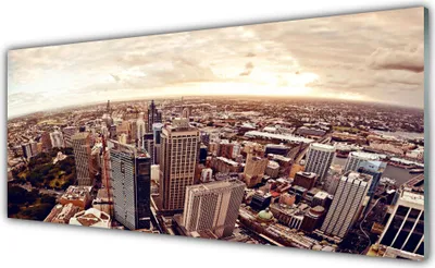 Produktbild von Glasbilder 125x50 Wandbild Druck auf Glas Stadt Landschaft
