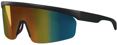 Produktbild von Uni Sonnenbrille 80er Fahrradbrille Sport Brille Retro verspiegelt Black Red