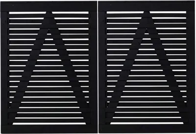 Produktbild von Plus Doppeltor Osaka 200 x 136 cm RAL 9005 Schwarz
