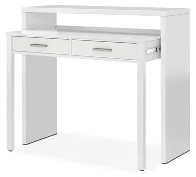 Imagen del producto de duehome -Mesa de escritorio extensible con 2 cajones 98,5 cm Bureau