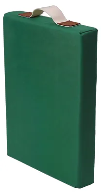 Produktbild von Relaxdays Kniekissen, Garten, Werkstatt, Yoga, weicher Schaumstoff, HBT: 5 x 43 x 25 cm, Tragegriff, Kniehilfe, grün