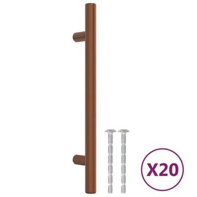 Obrázek produktu pro vidaXL Nábytkové úchytky 20 ks. Bronz 128 mm nerezová ocel