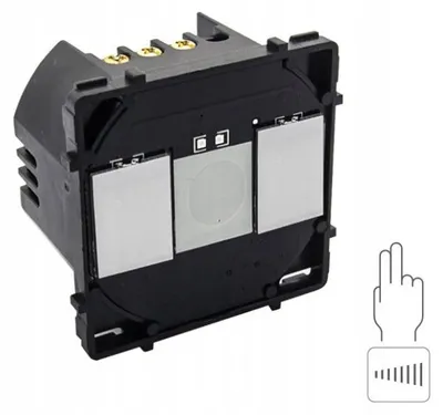 Produktbild von B-LINE PRS Modul Touch-Dimmer 2-fach Schwarz