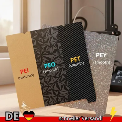 Produktbild von Für Ender 3 V3 KE Bauplatte Textur Pei Federstahl 235 X 310 315 Mm PEO-Blatt