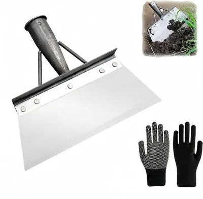 Image de Pelle multifonctionnelle Famanu pour le nettoyage - Bordureur de jardin - Acier au manganèse - 20 cm