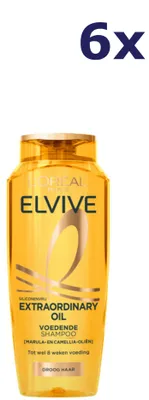 Produktbild von 6x L'Oréal Elvive Shampoo 250 ml Extraordinary Oil