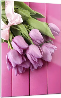 Produktbild von Bilder auf glas - Einteilig - Tulpen Blumenstrauß Garten - 50x70cm - Glasbilder - Wandbilder - Bilder - zum Aufhängen bereit - Wanddekoration aus Glas - Glas Bilder - Wandbild auf Glas - GPA50x70-2722