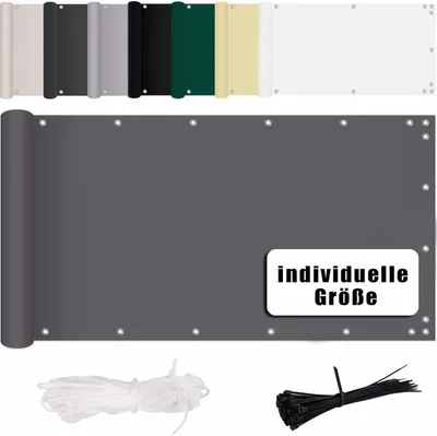 Produktbild von Sichtschutz für Balkon 80 x 300 cm Grau