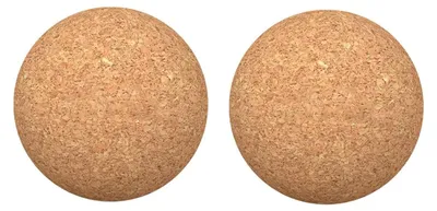 Productafbeelding van Massagebal kurk - Triggerpointbal - 2 stuks - 6 cm