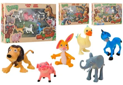 Imagen del producto de Juguetes: 6 Figuras De Animales En Caja. Venta Al Por Menor. Diseño Aleatorio