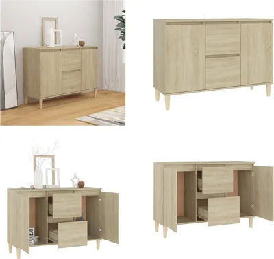 Produktbild von vidaXL Sideboard Sonoma Eiche 103,5x35x70 cm Holzwerkstoff - Sideboard - Sideboards - Seitenschrank - Seitenschränke