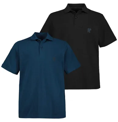 Produktbild von JP 1880 Herren Poloshirt Mittelblau L