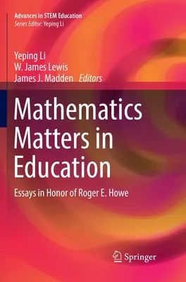 Produktbild von Mathematics Matters in Education
