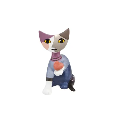 A ceramic figurine of a cat.