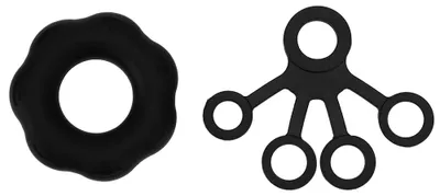 Immagine prodotto di Allenatore per la forza della mano, espansore ad anello, attrezzo per l'allenamento delle dita, fascia di resistenza, colore nero