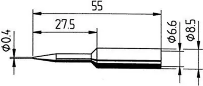 Produktbild von Ersa Dauerlötspitze LF DUR D 0.4mm L 55mm 0832UDLF/SB