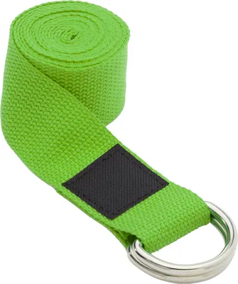 Obrázek produktu pro rPET (recyklovaný polyethylentereftalát) popruh na jógu "Virabha" PF4156 (181 cm x 3,8 cm) (zelený)