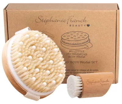 Zdjęcie produktu dla Szczotka do twarzy i ciała z naturalnym włosiem