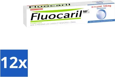 Immagine prodotto di Dentifricio Fluocaril con fluoro (75 ml) - confezione risparmio - 12 pezzi