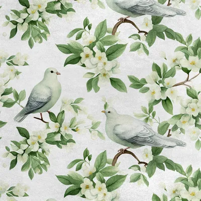 Imagen del producto de Tela de terciopelo real, de poliéster, para coser. Diseño: pájaros. Código: RDX2592