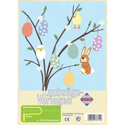 Produktbild von PEBARO Laubsägevorlage Osterschmuck