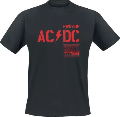 Produktbild von AC/DC T-Shirt Herren PWR UP schwarz 4XL