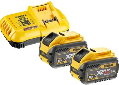 Produktbild von Dewalt-Akku 18/54V 12.0/4.0Ah Fv Dcb548 X2 + Ladegerät Dcb118