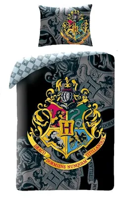Obrázok produktu pre HALANTEX Povlečení Harry Potter black Bavlna, 140/200, 70/90 cm