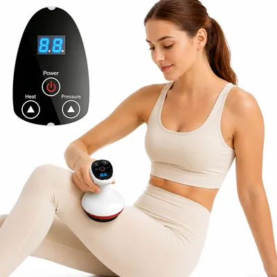 Produktbild von 5-in-1 Gesicht- und Körperformungsgerät mit Gua-Sha,Vakuum-Massage,Lymphdrainage,Anti-Cellulite und Straffung,für Bauch,Arme, Beine, Taille und Rücken