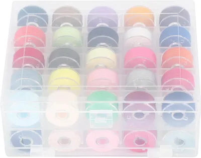 Immagine prodotto di Set di 50 bobine con doppia scatola trasparente in diversi colori, bobine preavvolte
