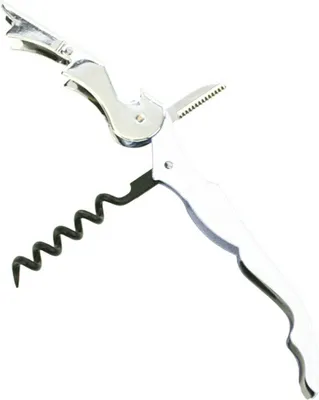 Produktbild von Kellnermesser 3in1 Korkenzieher Messer Flaschenöffner Weinöffner Kapselschneider Weiß